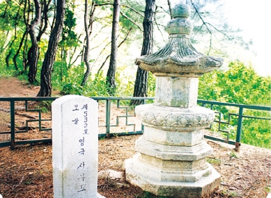 永同寧国寺望塔峰三層石塔