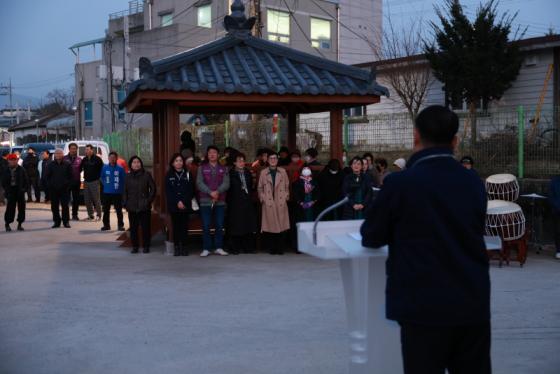 황간면 주민자치위원회, 벚꽃길 야간조명 점등행사 개최 이미지