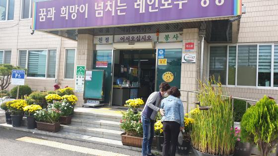 국화꽃 향기 가득한 양강면사무소 이미지