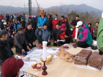 풍년기원제 축문 낭독하는 사진 이미지